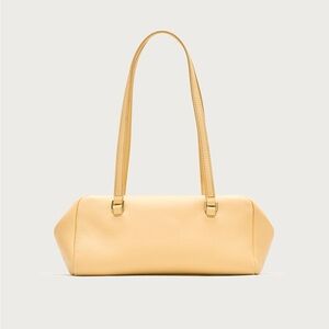 Yellow Leather Shoulder Bag - Women